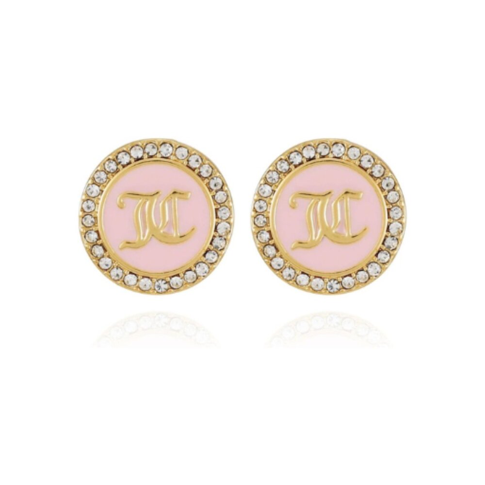 Juicy Couture Pink Circle Stud Earrings
